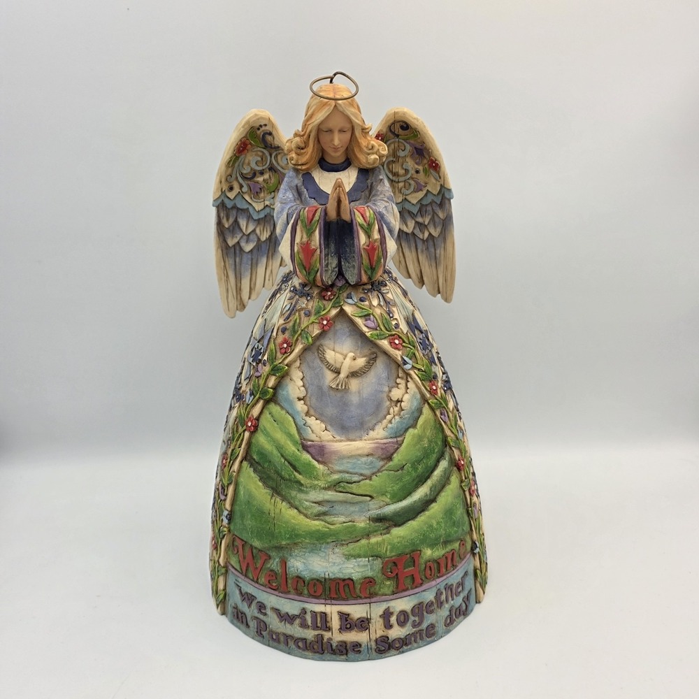 Jim Shore Peaceful Journey Welcome Home Angel Bereavement 2005 Resin 10.5"